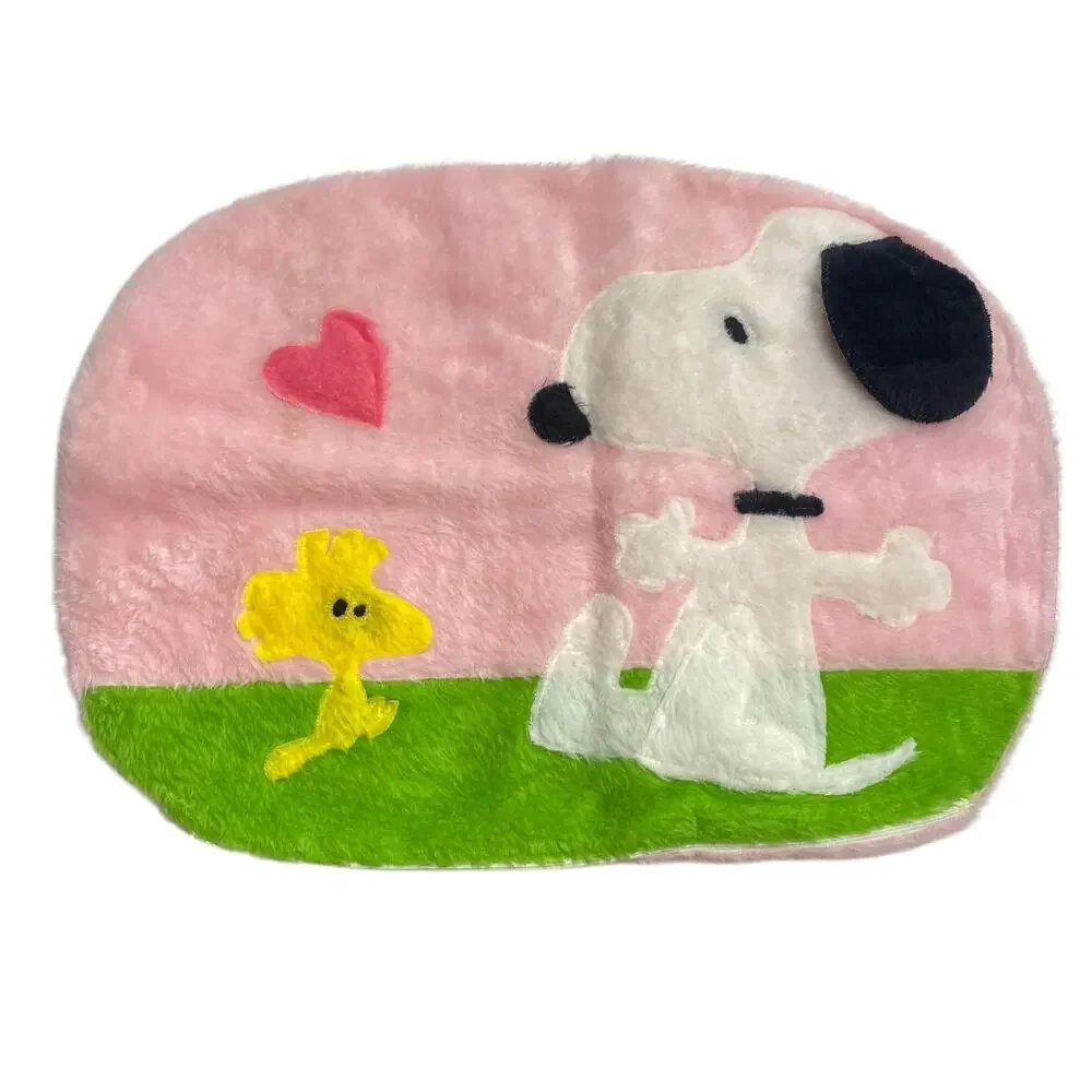 Vintage Snoopy Sears Fuzzy Decorative Pillowcase